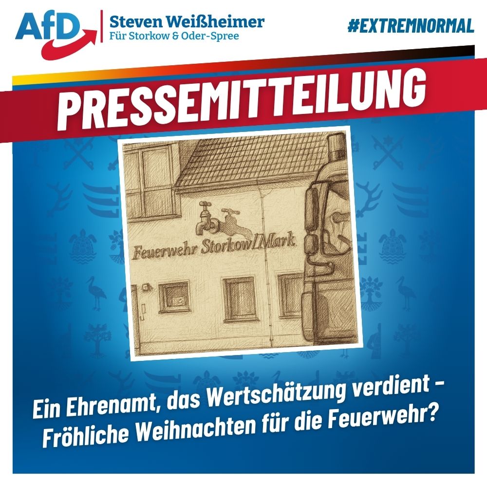 Ein Ehrenamt, das Wertschätzung verdient – Fröhliche Weihnachten für die Feuerwehr?