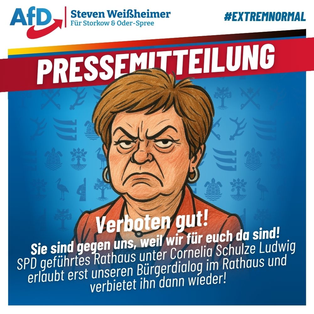 Politische Willkür in Storkow: AfD-Fraktion legt Beschwerde gegen Rücknahme der Raumgenehmigung ein