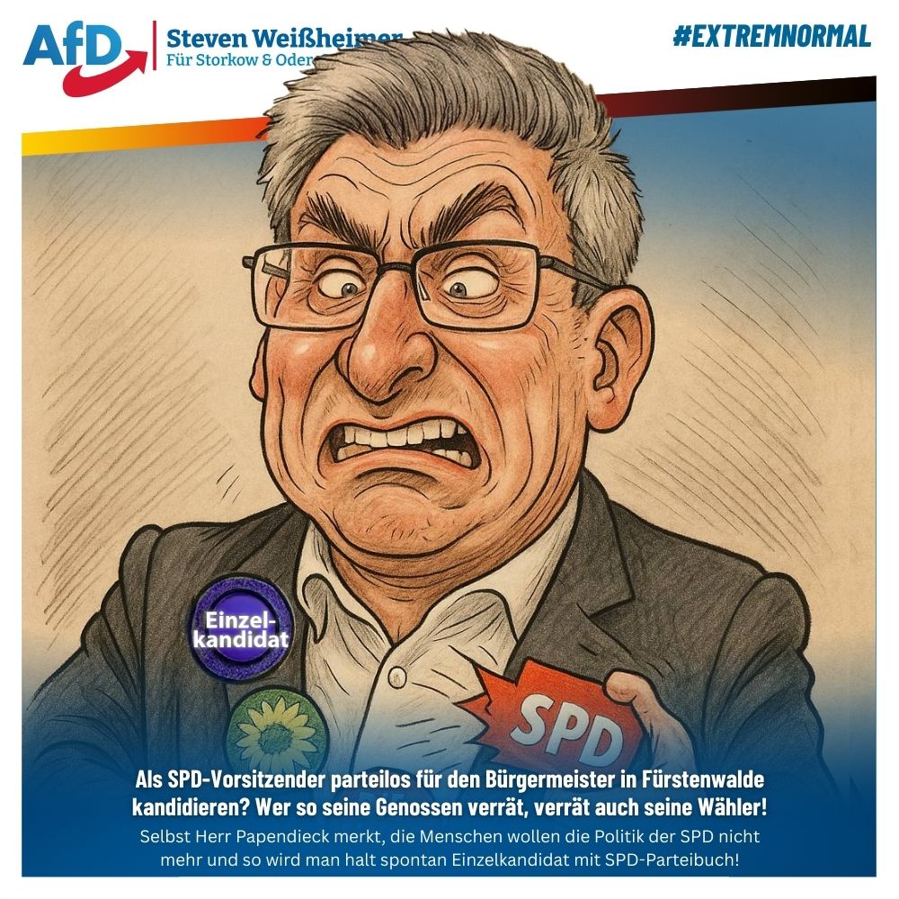 Politisches Possenspiel um SPD-Kreisvorsitzenden Matthias Papendieck - SPD-Chef spielt 'Parteiloser'