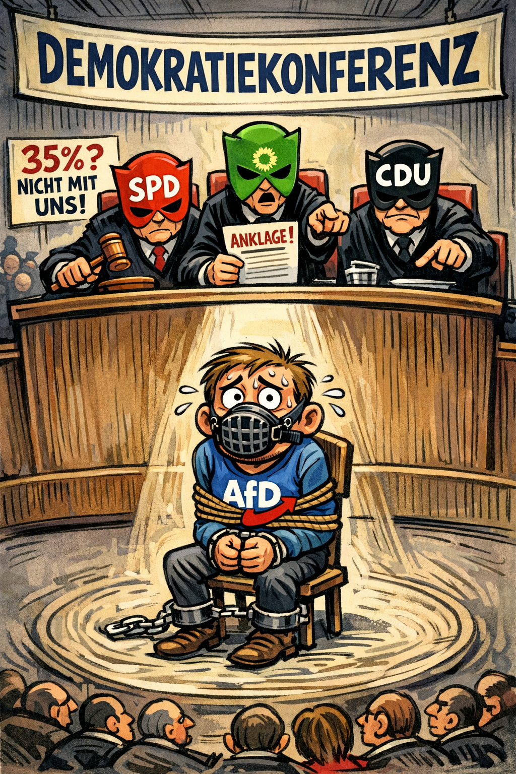 Demokratie-Konferenz oder Tribunal? Opposition wird systematisch zum Feind erklärt